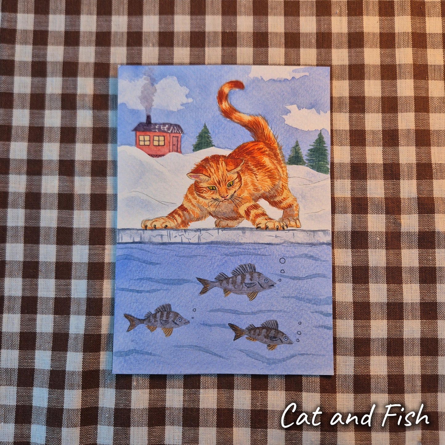 Yule cards (original art)