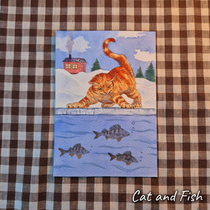 Yule cards (original art)